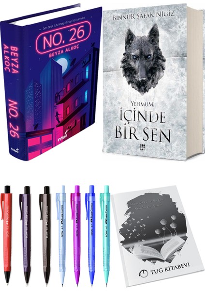 Içinde Bir Sen 3 Yehmum Ciltli Binnur Şafak Nigiz ve No. 26 Ciltli Beyza Alkoç 2li Set