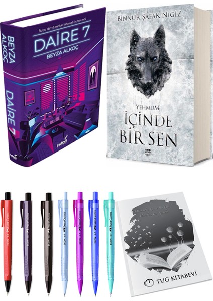 Içinde Bir Sen 3 Yehmum Ciltli Binnur Şafak Nigiz ve Daire 7 Ciltli Beyza Alkoç 2li Set