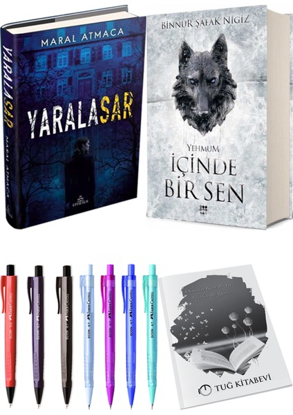Içinde Bir Sen 3 Yehmum Ciltli Binnur Şafak Nigiz ve Ephesus Yayınları Yaralasar 1 Ciltli Maral Atmaca 2li Set