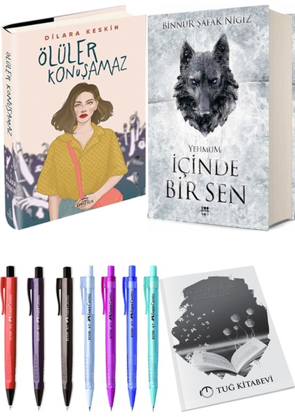 Içinde Bir Sen 3 Yehmum Ciltli Binnur Şafak Nigiz ve Ephesus Ölüler Konuşamaz Ciltli Dilara Keskin 2li Set