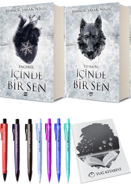 Içinde Bir Sen 3 Yehmum Ciltli Binnur Şafak Nigiz ve Içinde Bir Sen 1 Engerek Ciltli Binnur Şafak Nigiz 2li Set