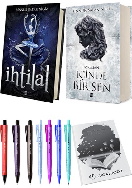 Içinde Bir Sen 2 Asreman Ciltli Binnur Şafak Nigiz ve Ihtilal 1 Zelzele Ciltli Binnur Şafak Nigiz 2li Set