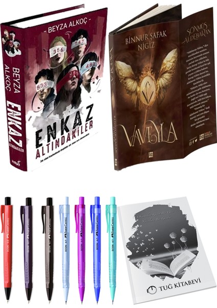 Vaveyla 1 Sönmüş Ciltli Binnur Şafak Nigiz ve Enkaz Altındakiler 1 Ciltli Beyza Alkoç 2li Set