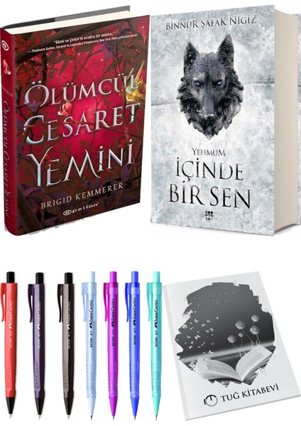 Içinde Bir Sen 3 Yehmum Ciltli Binnur Şafak Nigiz ve Ölümcül Cesaret Yemini Ciltli Brigid Kemmerer 2li Set