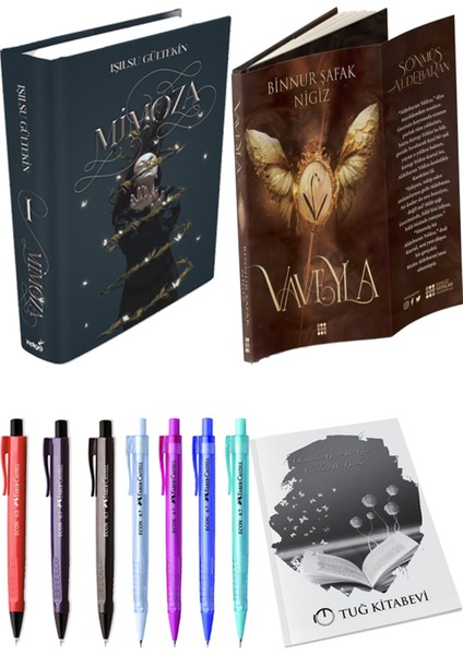 Vaveyla 1 Sönmüş Ciltli Binnur Şafak Nigiz ve Mimoza Ciltli Işılsu Gültekin 2li Set