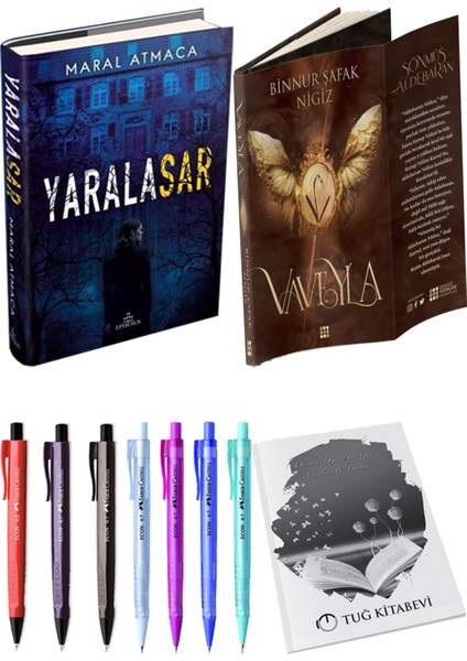 Vaveyla 1 Sönmüş Ciltli Binnur Şafak Nigiz ve Ephesus Yayınları Yaralasar 1 Ciltli Maral Atmaca 2li Set