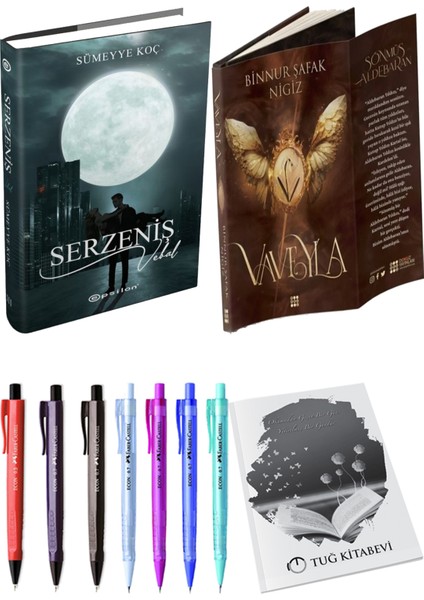 Vaveyla 1 Sönmüş Ciltli Binnur Şafak Nigiz ve Epsilon Serzeniş Iıı Vebal Ciltli Sümeyye Koç 2li Set
