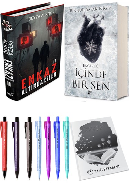 Içinde Bir Sen 1 Engerek Ciltli Binnur Şafak Nigiz ve Enkaz Altındakiler 2 Ciltli Beyza Alkoç 2li Set
