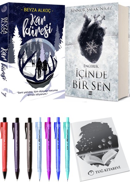 Içinde Bir Sen 1 Engerek Ciltli Binnur Şafak Nigiz ve Kar Küresi Ciltli Beyza Alkoç 2li Set