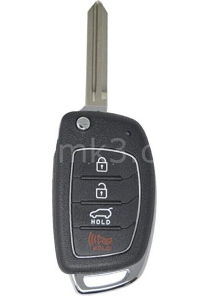 Hyundai 2017 Sustalı Kumanda Kabı 3 + 1 Buton HYN14R Uç Yeni Tip GKNMK2133