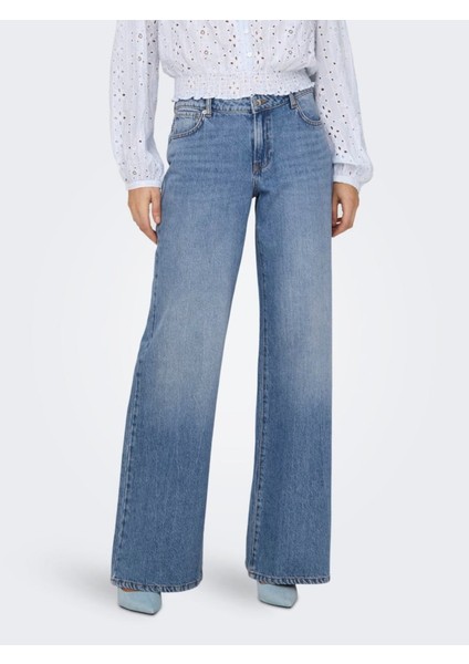 Onlbrıtney Low Wıde Dnm Azg Kadın Medium Blue Denim - 15321397 fiyatları