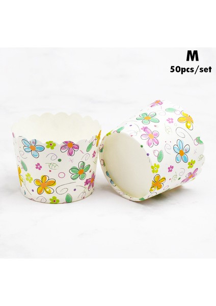M Tarzı Muffin Cupcake Kağıt Bardaklar Cupcake Liner Pişirme Muffin Kutusu Bardak Durumda Parti Tepsisi Kek Dekorasyon Araçları Doğum Günü Partisi Dekoru (Yurt Dışından)
