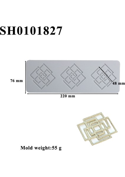 SH0101827 Stili Meibum 22 Çeşit Dantel Mat Geometrik Desenler Tasarım Fondan Kalıpları Çikolata Sugarcraft Silikon Kek Kalıpları Tatlı Süslemeleri Ped (Yurt Dışından)
