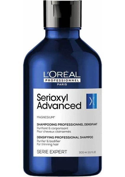 Serioxyl Advanced incelmiş Saç Telleri için Yoğunluk Kazandıran Şampuan 300 ml