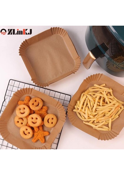 25PCS Tarzı 50 Kağıt Hava Fritöz Tek Kullanımlık Pişirme Kağıdı Astar Formu Tepsi Mutfak Izgara Parşömen Kağıdı Hava Fritöz Aksesuarları Mutfak Aracı Için (Yurt Dışından)