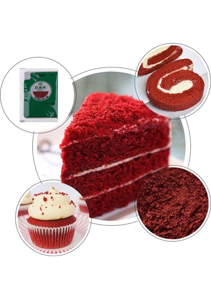 5 Adet Tarzı 10G Çanta Doğal Kırmızı Mayalı Pirinç Tozu Monascus Purpureus Özü Kadife Kek Için Gıda Boyası Pigment Pişirme Malzemeleri (Yurt Dışından) fiyatları