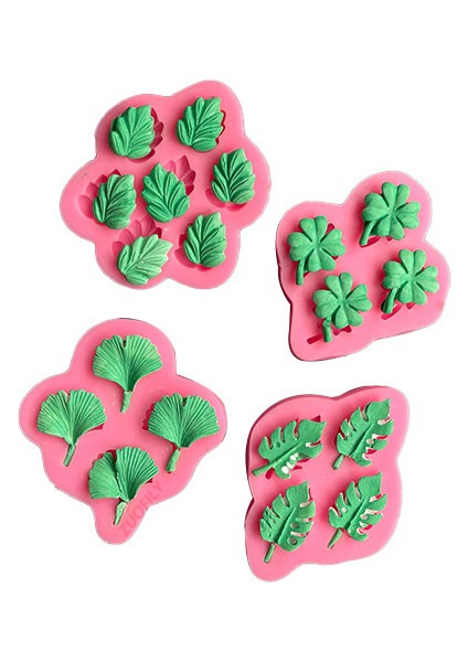 No.2 Tarzı Ginkgo Palmiye Monstera Deliciosa Akçaağaç Yaprağı Silikon Sugarcraft Kalıp Reçine Araçları Kek Pişirme Kalıp Fondan Kek Dekorasyon Araçları (Yurt Dışından) modelleri