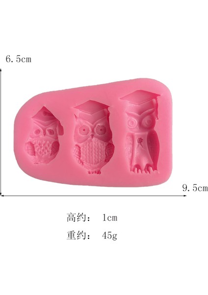 No.2 Tarzı Mezun Erkek Kız Silikon Kalıp Fondan Çikolata Yumurta Alçı Damla Sakız Dekorasyon Aracı Kek Kalıbı (Yurt Dışından)