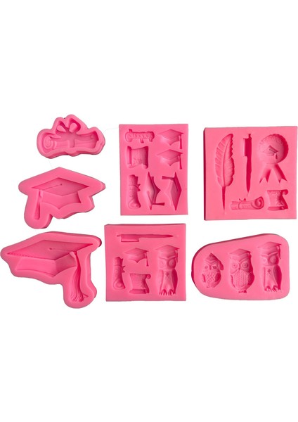 No.2 Tarzı Mezun Erkek Kız Silikon Kalıp Fondan Çikolata Yumurta Alçı Damla Sakız Dekorasyon Aracı Kek Kalıbı (Yurt Dışından) modelleri