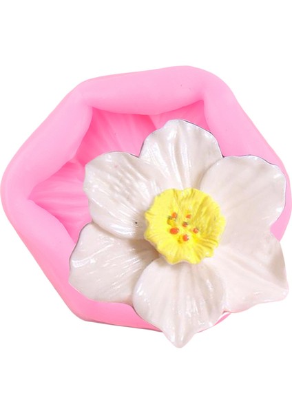 CC462 Tarzı Çiçek Çiçeği Silikon Kalıp Frangipani Plumeria Çiçek Çikolata Fondan Kalıpları Kek Dekorasyon Araçları Şeker Polimer Kil Kalıp (Yurt Dışından)