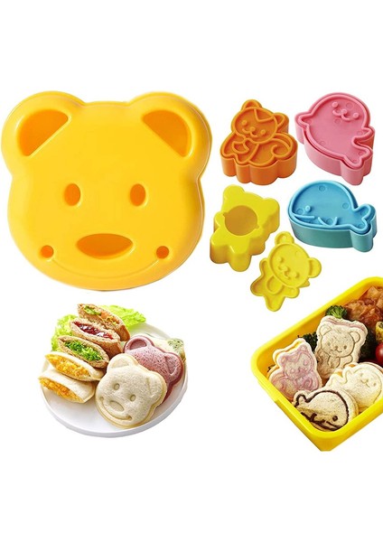 1pc-03 Tarzı Sandviç Kesici Mini Karikatür Ayı Sincap Deniz Köpek Ekmek Bıçağı Sandviç Kesici Mühürleyen Çocuklar Için Bento Öğle Yemeği Pişirme Kalıp (Yurt Dışından) fiyatları