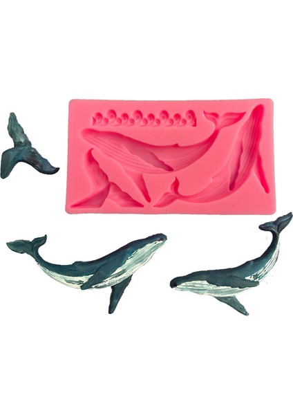No.1 Stili Balina Şekli Silikon Kalıp Mutfak Dıy Kek Pişirme Aracı Tatlı Fondan Çikolata Dekorasyon Alçı Kil Deniz Yaratığı Kalıp (Yurt Dışından) fiyatları