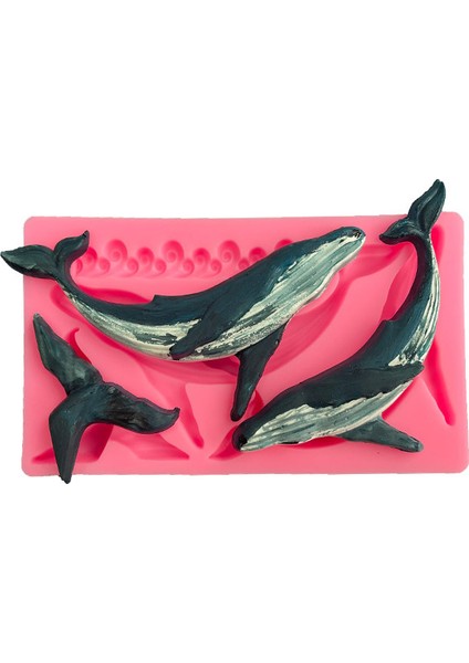 No.1 Stili Balina Şekli Silikon Kalıp Mutfak Dıy Kek Pişirme Aracı Tatlı Fondan Çikolata Dekorasyon Alçı Kil Deniz Yaratığı Kalıp (Yurt Dışından) fırsatları