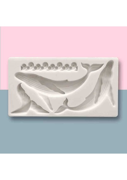 No.1 Stili Balina Şekli Silikon Kalıp Mutfak Dıy Kek Pişirme Aracı Tatlı Fondan Çikolata Dekorasyon Alçı Kil Deniz Yaratığı Kalıp (Yurt Dışından) indirimleri