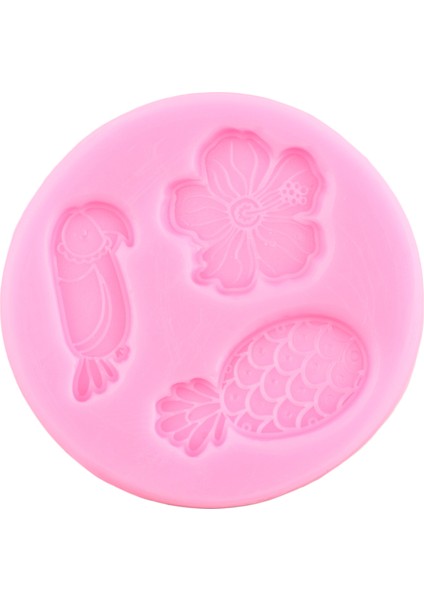 CD560 Tarzı Flamingo Tropikal Yaprak Silikon Kalıp Plumeria Hibiscus Çiçek Fondan Kek Dekorasyon Araçları Kuş Ananas Çikolata Kalıpları (Yurt Dışından)