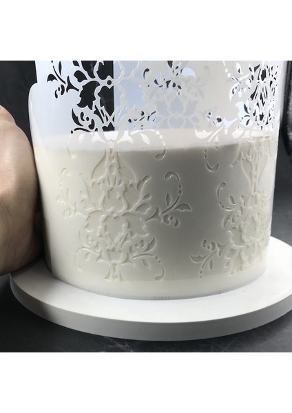 No.45 Tarzı Fondan Kek Kalıbı Yaprak Şekli Dantel Desen Kek Boder Şablonlar Şablon Düğün Doğum Günü Pastası Dekorasyon Sprey Örgü Damga Kalıp (Yurt Dışından) fırsatları