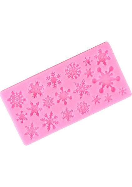 Kar Tanesi Şekli Kek Silikon Kalıp Kar Kek Fondan Kalıpları Sugarcraft Kek Dekorasyon Araçları Noel Çikolata Pişirme Kalıpları (Yurt Dışından) fırsatları