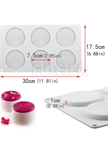 11.-2562 Tarzı 3D Küçük Delik Pişirme Silikon Kek Kalıbı Pişirme Pasta Mousse Silikon Çikolata Kalıp Puding Kek Kek Dekorasyon Kalıp (Yurt Dışından)