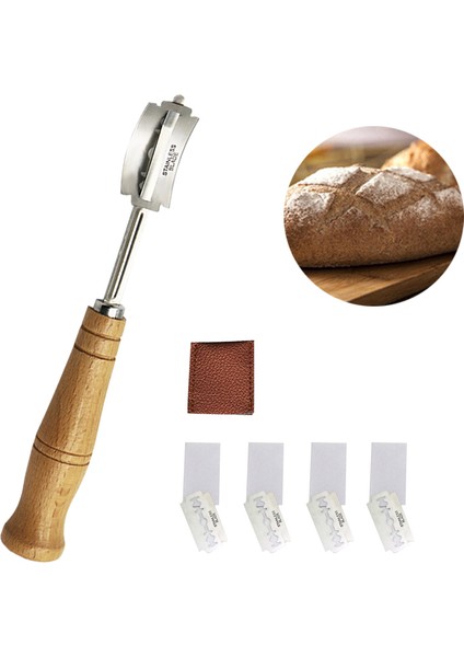 B Tarzı Ahşap Ekmek Topal Araçları Fırın Kazıyıcı Ekmek Bıçağı Dilimleyici Kesici Hamur Ekmekleri Bıçaklar ile Topal Puanlama Ark Kavisli Bıçak (Yurt Dışından) modelleri