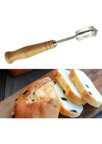 B Tarzı Ahşap Ekmek Topal Araçları Fırın Kazıyıcı Ekmek Bıçağı Dilimleyici Kesici Hamur Ekmekleri Bıçaklar ile Topal Puanlama Ark Kavisli Bıçak (Yurt Dışından) indirimleri