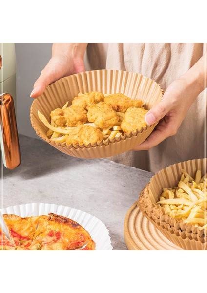 16CM-25PCS Tarzı Hava Fritözü Kağıdı cm Silikon Yağlı Kağıt Tepsisi Yağa Dayanıklı Kağıt Airfryer Pişirme Kağıdı Hava Fritözü Tek Kullanımlık Kağıt Astarı (Yurt Dışından) indirimleri