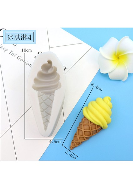 Kumral Stili Çeşitli Dondurma Şekeri Silikon Kalıp Makarna Koni Protein Şekeri Çikolata Kalıp Kek Dekorasyonu (Yurt Dışından)