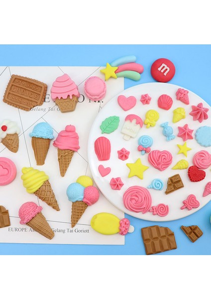 Kumral Stili Çeşitli Dondurma Şekeri Silikon Kalıp Makarna Koni Protein Şekeri Çikolata Kalıp Kek Dekorasyonu (Yurt Dışından) fiyatları