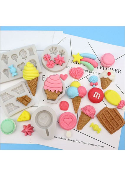 Kumral Stili Çeşitli Dondurma Şekeri Silikon Kalıp Makarna Koni Protein Şekeri Çikolata Kalıp Kek Dekorasyonu (Yurt Dışından) indirimleri