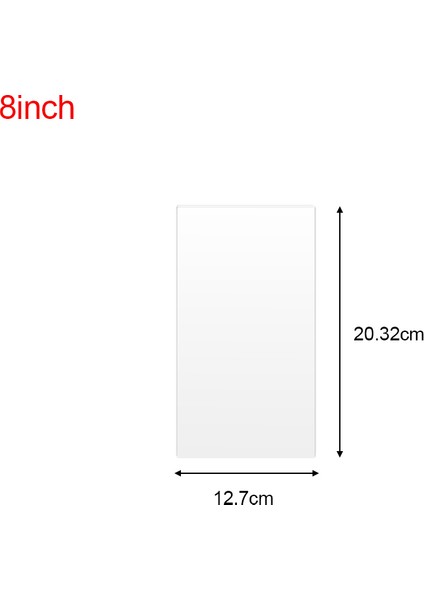 20.3X12.7CM Tarzı Şeffaf Kek Krem Kazıyıcı Kek Yapımı Kazıyıcı Dikdörtgen Akrilik Kek Pişirme Aracı Kek Dekorasyon Araçları Mutfak Aletleri (Yurt Dışından)