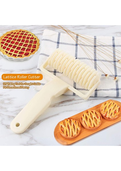 M Tarzı Abs Plastik Kafes Rulo Kesici Hamur Kesici Pasta Pizza Kurabiye Çekme Örgü Tekerlek Bıçak Pişirme Pasta Araçları Mutfak Aksesuarları (Yurt Dışından) fırsatları