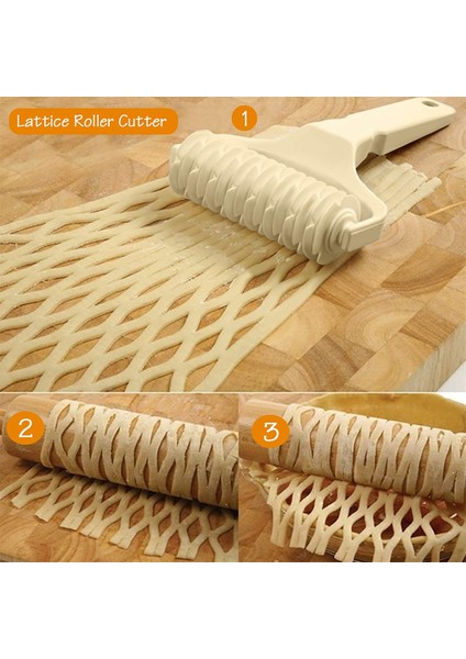 M Tarzı Abs Plastik Kafes Rulo Kesici Hamur Kesici Pasta Pizza Kurabiye Çekme Örgü Tekerlek Bıçak Pişirme Pasta Araçları Mutfak Aksesuarları (Yurt Dışından) indirimleri