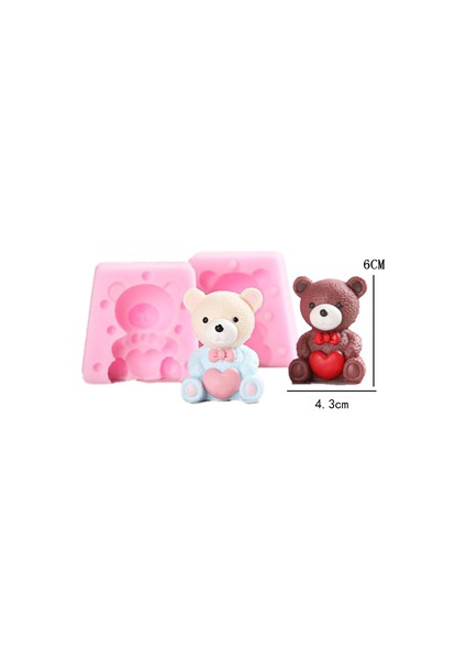 P104 Tarzı 3D Mini Kuğu Sarı Ördek Ayı Silikon Panda Kalıp Dıy Fondan Çikolata Epoksi Sabun Mum Pişirme Araçları Aroma Taş Reçine Kalıp (Yurt Dışından)