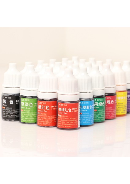 Gül Tarzı 5ml Macaron Kek Gıda Boyası Maddeleri Fondan Pişirme Gıda Renk Boyası Düğün Doğum Günü Krem Montaj Kek Dekorasyon Araçları (Yurt Dışından)