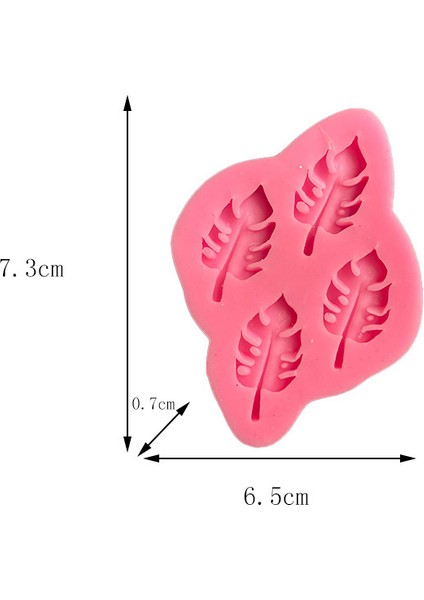 No.4 Stili Ginkgo Palmiye Monstera Deliciosa Akçaağaç Yaprağı Silikon Sugarcraft Kalıp Reçine Araçları Kek Pişirme Kalıp Fondan Kek Dekorasyon Araçları (Yurt Dışından)