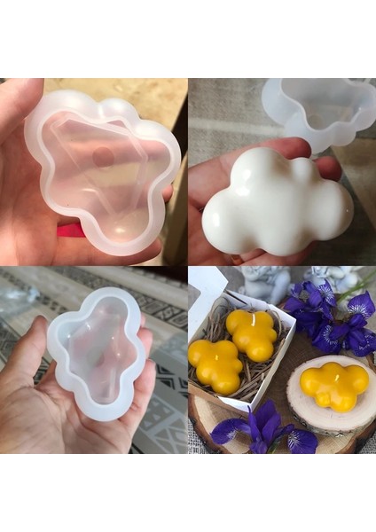 No.1 Stili Bulut Şekli Mum Silikon Kalıp Uv Epoksi Reçine El Sanatları Dıy Takı Yapımı Fondan Kek Dekoratif El Yapımı Sabun Mum Modeli (Yurt Dışından) indirimleri
