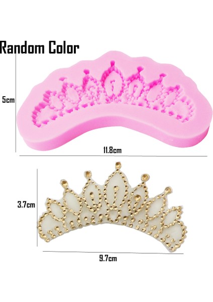 M095 Tarzı Taç Çeşitleri Silikon Kalıp Kabartmalı Fondan Çikolata Formu Kek Dekoratif Dantel Desen Pişirme Reçine Polimer Kil Kalıp F1003 (Yurt Dışından)