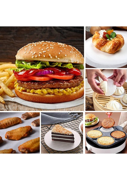 9cm Tarzı Yuvarlak Silikon Yağlı Kağıt Hamburger Patty Kurutma Yağlı Kağıt Barbekü Aracı Fırın Bakeware Barbekü Izgara Emici Yağ Levhası (Yurt Dışından) indirimleri