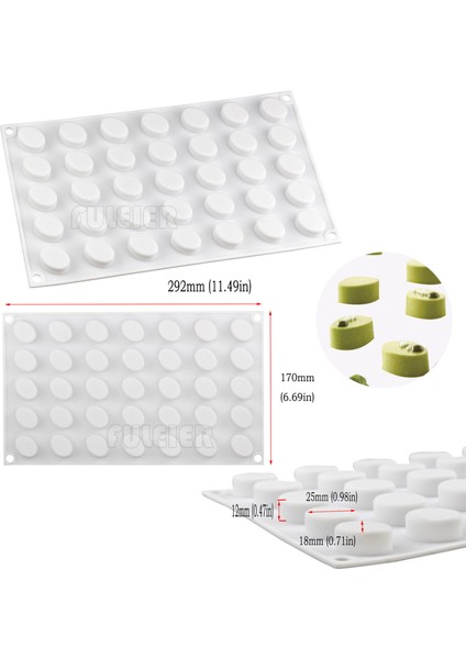 5.-2511 Tarzı 3D Küçük Delik Pişirme Silikon Kek Kalıbı Pişirme Pasta Mousse Silikon Çikolata Kalıp Puding Kek Kek Dekorasyon Kalıp (Yurt Dışından)
