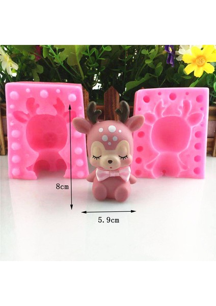 K043 Tarzı 3D Mini Kuğu Sarı Ördek Ayı Silikon Panda Kalıp Dıy Fondan Çikolata Epoksi Sabun Mum Pişirme Araçları Aroma Taş Reçine Kalıp (Yurt Dışından)