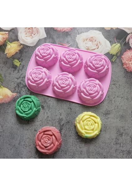 Mavi Stil Kek Mus Kalıp Gül Çiçek Krizantem Silikon Fırın Tepsisi Buz Küpü Tepsi Çikolata Şeker Jöle Buz Küpü Muffin El Yapımı Sabun (Yurt Dışından) fırsatları